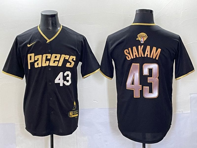 Men 2025 Indiana Pacers #43 Siakam Black Joint Name NBA Jersey style 5->indiana pacers->NBA Jersey